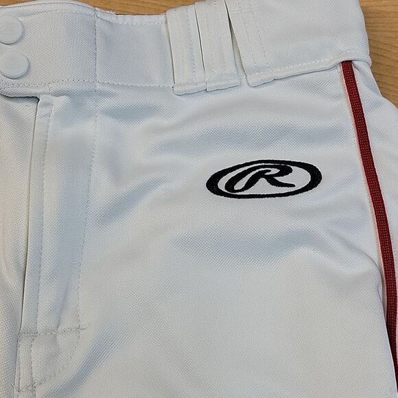 Rawlings Pro-dri Knickers Baseball Knickers Youth Med with Red Stripe (3) - Picture 7 of 8